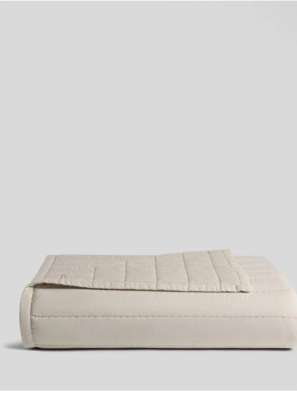 Parachute Target King/California King Cotton Quilt Parchment & Natural Stripe